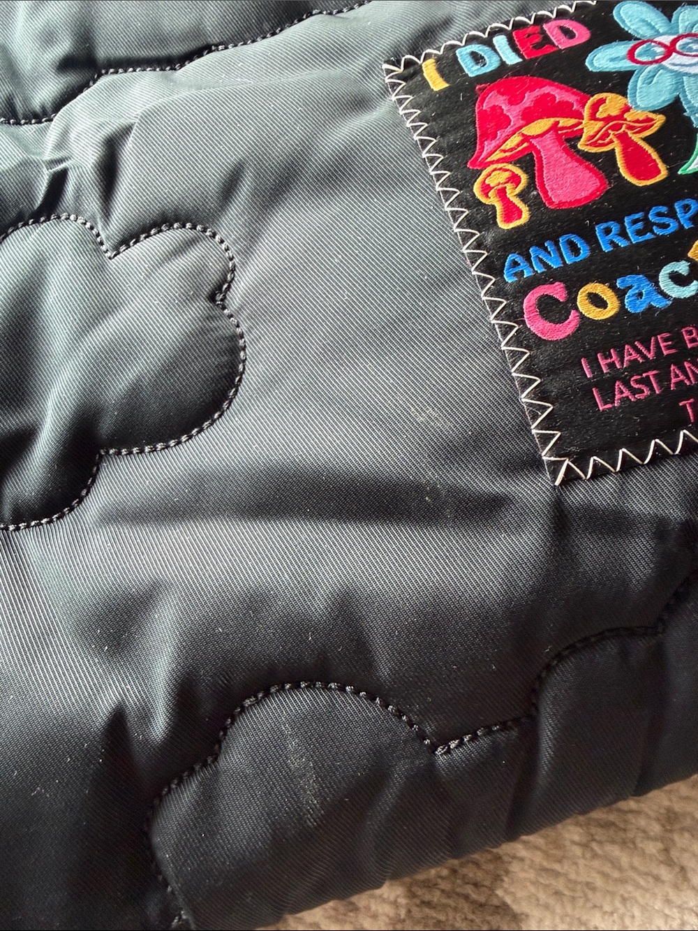Coachtopia Black Quilted Cloud Tote Bag - Picture 7 of 7